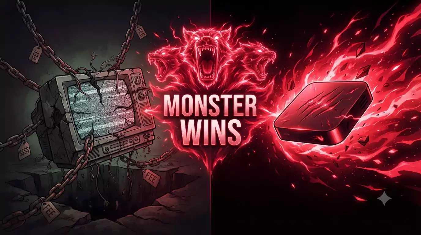 Monster IPTV vs Traditionell TV Sverige — Monster Vinner